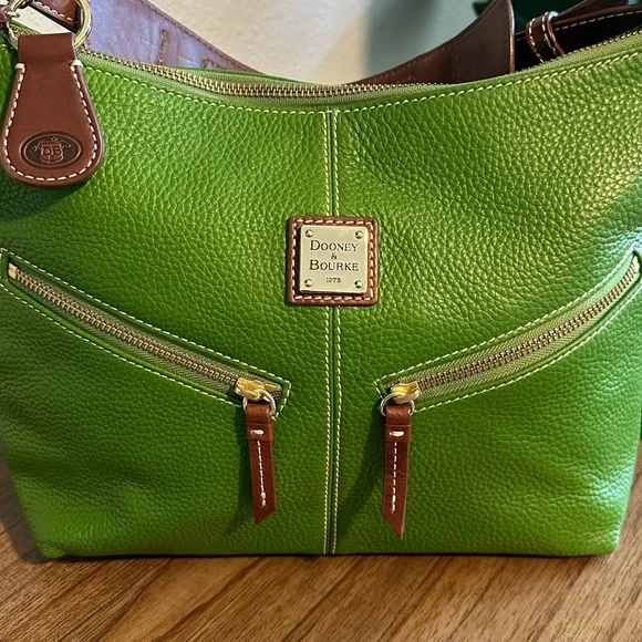 Dooney & Bourke Green Hobo Bag - Like New! - Picture 5 of 13